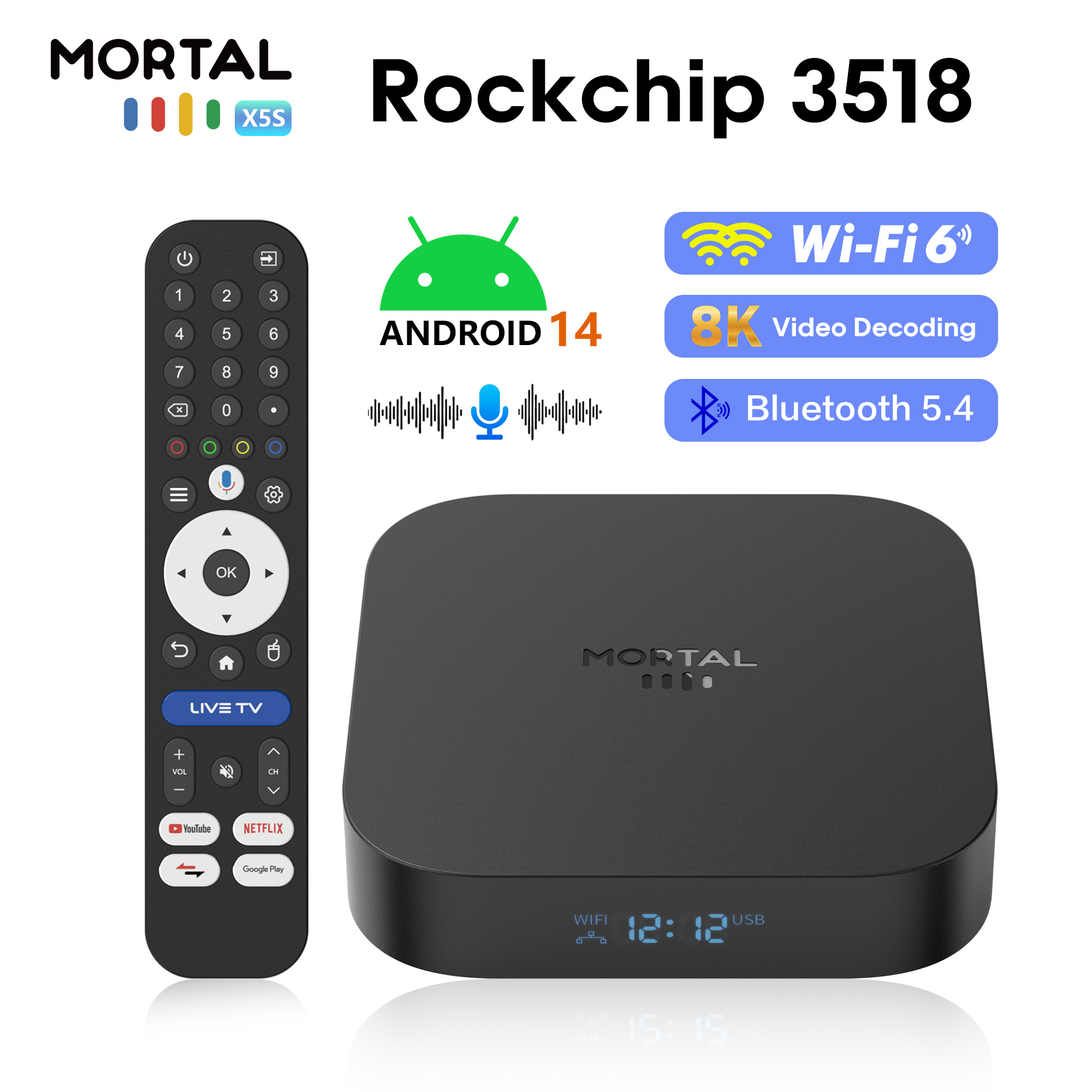 Radxa Rock 5B 16Gb - Глобальная модель X5S, Android 14, смарт-ТВ-приставка